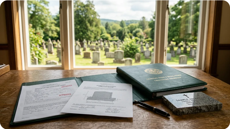 Grabstein Genehmigung – Vorschriften und Richtlinien auf dem Friedhof