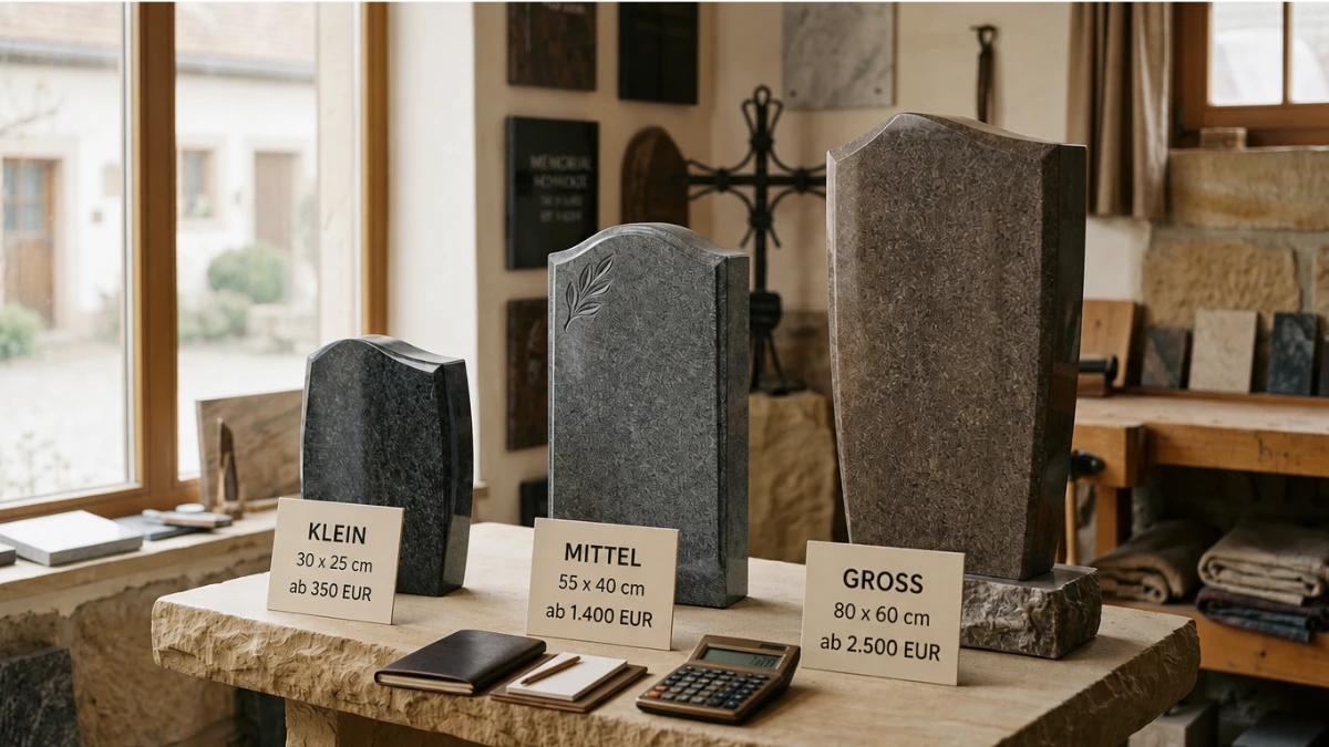 Grabstein Kosten in Hamburg – Preisübersicht Klein, Mittel und Groß im Steinmetz-Showroom